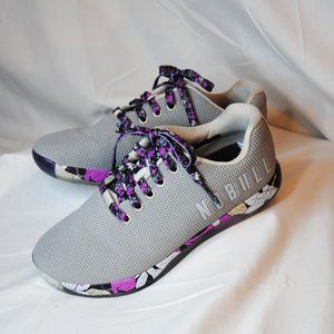 NOBULL Grey Floral Woman's Trainer Size 7.5 M
